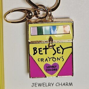 🖍️🎨BAG CHARM Betsey Multicolor Crayons School Jewelry Gift Box 2025 - NWT🎨🖍️